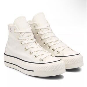 Converse Chuck Taylor All Star Lift Platform High Top White Sneakers Sz 7